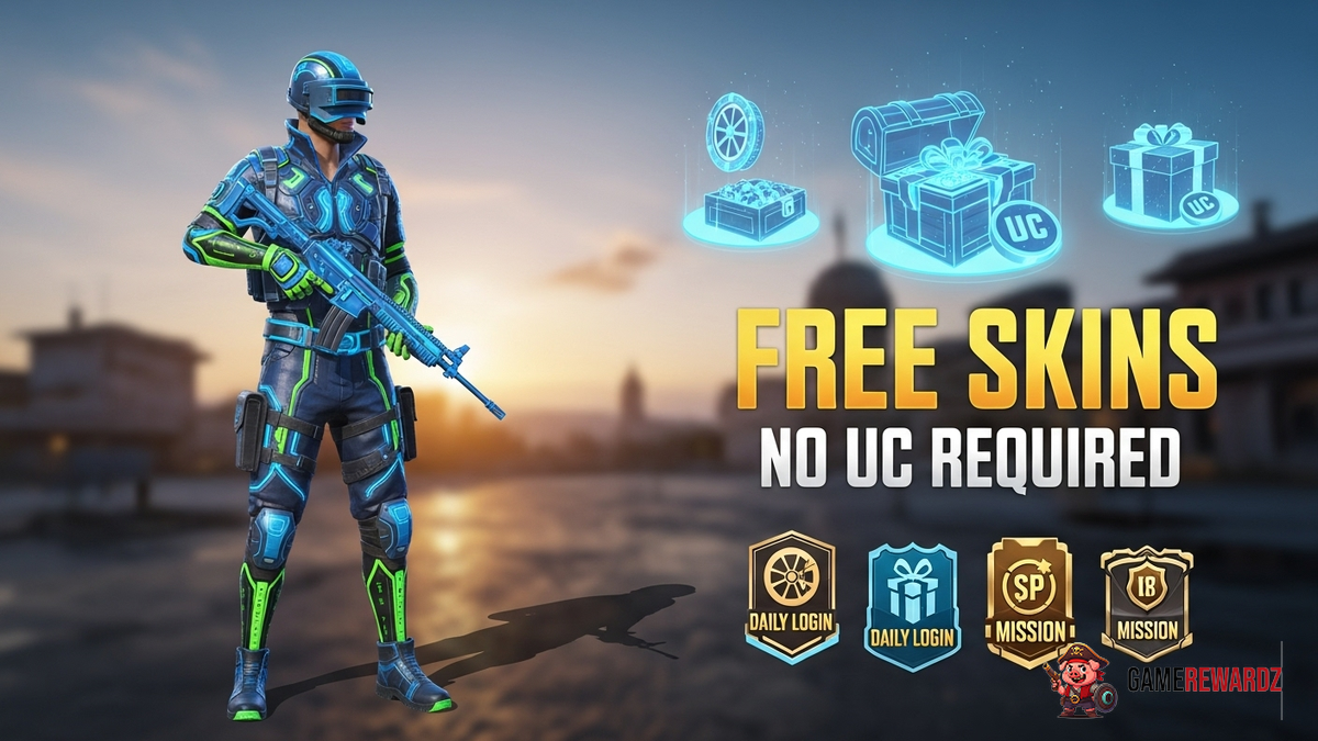 How to Get Free Skins Without UC in BGMI